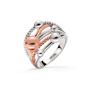 Style Bonding Silver Plated Wide Ring-